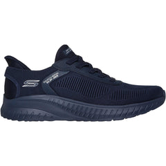 Men's Wide Fit Skechers Slip-ins 118312 Bobs Sport Squad Chaos Solid Step Trainers