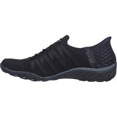 Women's Wide Fit Skechers 100593 Breathe Easy Roll Shoes