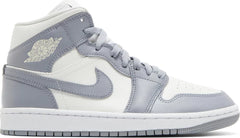 Nike Womens Air Jordan 1 Mid Sneakers - 'Stealth'