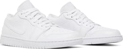 Nike Womens Air Jordan 1 Low Sneakers - 'Triple White' 2022