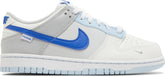 Nike Grade School Womens Dunk Low Sneakers - 'Just Stitch It - Hyper Royal'