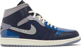 Nike Mens Air Jordan 1 Mid SE Craft Sneakers - 'Inside Out - Obsidian'