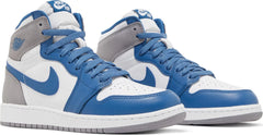Nike Grade School Womens Air Jordan 1 Retro High OG Sneakers - 'True Blue'