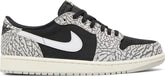 Nike Mens Air Jordan 1 Retro Low OG Sneakers - 'Black Cement'