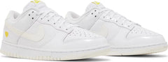 Nike Womens Dunk Low Sneakers - 'Valentine's Day - Yellow Heart'