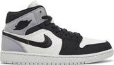 Nike Womens Air Jordan 1 Mid SE Sneakers - 'Light Steel Grey Canvas'