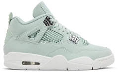 Nike Womens Air Jordan 4 Retro Sneakers - 'Abundance / Seafoam'