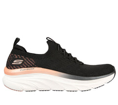 Women's Wide Fit Skechers Let It Glow- 149366 D'lux Walker Relaxed Fit Trainers