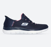 Women's Wide Fit Skechers 150123 Slip-ins Summits Diamond Dream Trainers