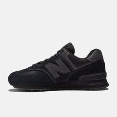 Men's Wide Fit New Balance ML574EVE Walking/Running Trainers - Exclusive - Black