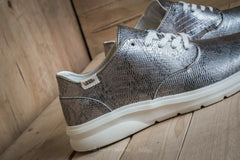 VANS ISO 2 (Disco Python) Blanc Metallic Silver UltraCush Womens Casual Sneakers