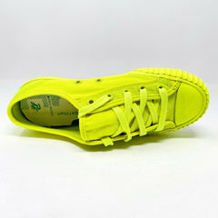 PF Flyer Center Lo Reiss Neon Yellow Womens Retro Casual Sneakers PM13OL1I