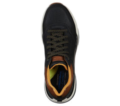 Men's Wide Fit Skechers 66204 Benago Treno Street Wear Walking Trainers - Black