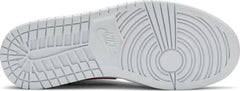 Nike Womens Air Jordan 1 Mid Sneakers - 'White University Red'