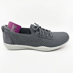 Skechers Newbury St Casually Charcoal Womens Slip On Sneakers
