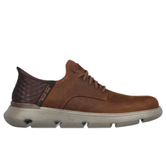 Men's Wide Fit Skechers 205046W Slip-ins Garza Gervin Trainers - Dark Brown