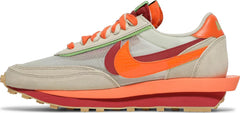 Nike Mens Sacai x Clot x LDWaffle Sneakers - 'Net Orange Blaze'