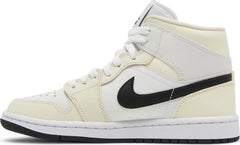 Nike Womens Air Jordan 1 Mid Sneakers - 'Coconut Milk'
