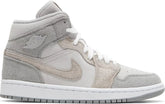 Nike Womens Air Jordan 1 Mid SE Sneakers - 'Particle Grey'
