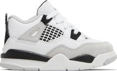 Nike Toddlers Air Jordan 4 Retro Sneakers - 'Military Black'