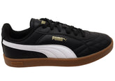 Puma Club II Indoor Mens Comfortable Lace Up Shoes Black White