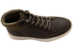 ECCO Mens Move M Ankle Boot Comfortable Leather Casual Lace Up Boots