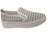 Orizonte Huntlee Womens European Leather Comfortable Slip On Shoes