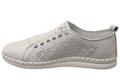 Orizonte Stride Womens European Leather Comfortable Slip On Shoes