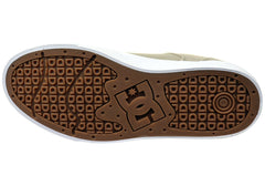 DC Shoes Mens Comfortable Teknic Leather Lace Up Shoes Tan Gum