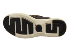 Born Mens Leather Mariner 3 Eye Boat Shoes With Comfortable Footbed