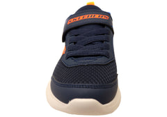 Skechers Boys Kids Selectors Reset Achieved Shoes Navy Blue
