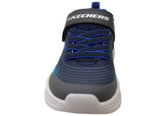 Skechers Boys Kids Microspec Advance Comfortable Shoes Navy Blue