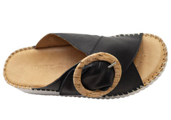 Orizonte Noblenest Womens Comfortable European Leather Slides Sandals