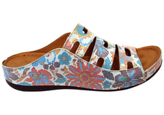 Orizonte Vividadventure Womens Comfort European Leather Slides Sandals