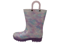 Jellies Mermaid Lights Baby Toddler Kids Girls Light Up Gumboots