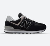 Men's Wide Fit New Balance ML574EVB Walking/Running Trainers - Exclusive - Black/White ENCAP
