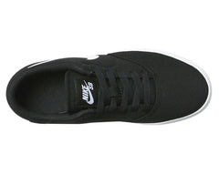 Nike SB Check Canvas GS Black White Grade School Kids Sneakers 905373 003