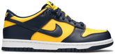 Nike Grade School Womens Dunk Low Sneakers - 'Michigan' 2021