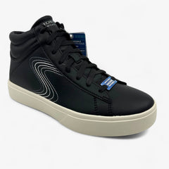 Skechers Eden LX Fancy Threads Black White Womens Court Classics Sneaker
