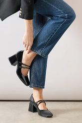 Women's Wide Fit Good For The Sole Dawn Faux Double Mary Jane Court Shoes