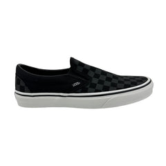 VANS Classic Slip On Checkerboard Black Womens Athletic Sneaker
