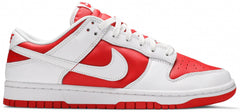 Nike Mens Dunk Low Sneakers - 'White University Red'