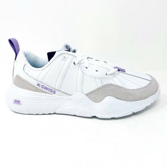 K-Swiss CR-329 LTR White Lavendula Womens Athletic Casual Sneakers 96157 151