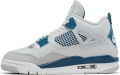 Nike Mens Jordan 4 Retro Sneakers - 'Military Blue' (2024)