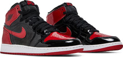 Nike Grade School Womens Air Jordan 1 Retro High OG Sneakers - 'Patent Bred'