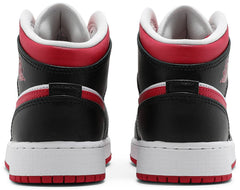 Nike Grade School Womens Air Jordan 1 Mid Sneakers - 'White Very Berry'