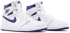 Nike Womens Air Jordan 1 High OG Sneakers - 'Court Purple'
