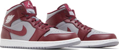 Nike Mens Air Jordan 1 Mid Sneakers - 'Cherrywood Red'