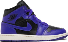 Nike Womens Air Jordan 1 Mid Sneakers - 'Dark Concord'