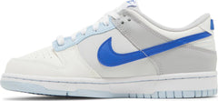 Nike Grade School Womens Dunk Low Sneakers - 'Just Stitch It - Hyper Royal'